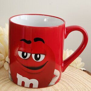 M&M's Red Wanna Hear A Joke? Decaf Large Coffee Cup Mug 2019 Mars